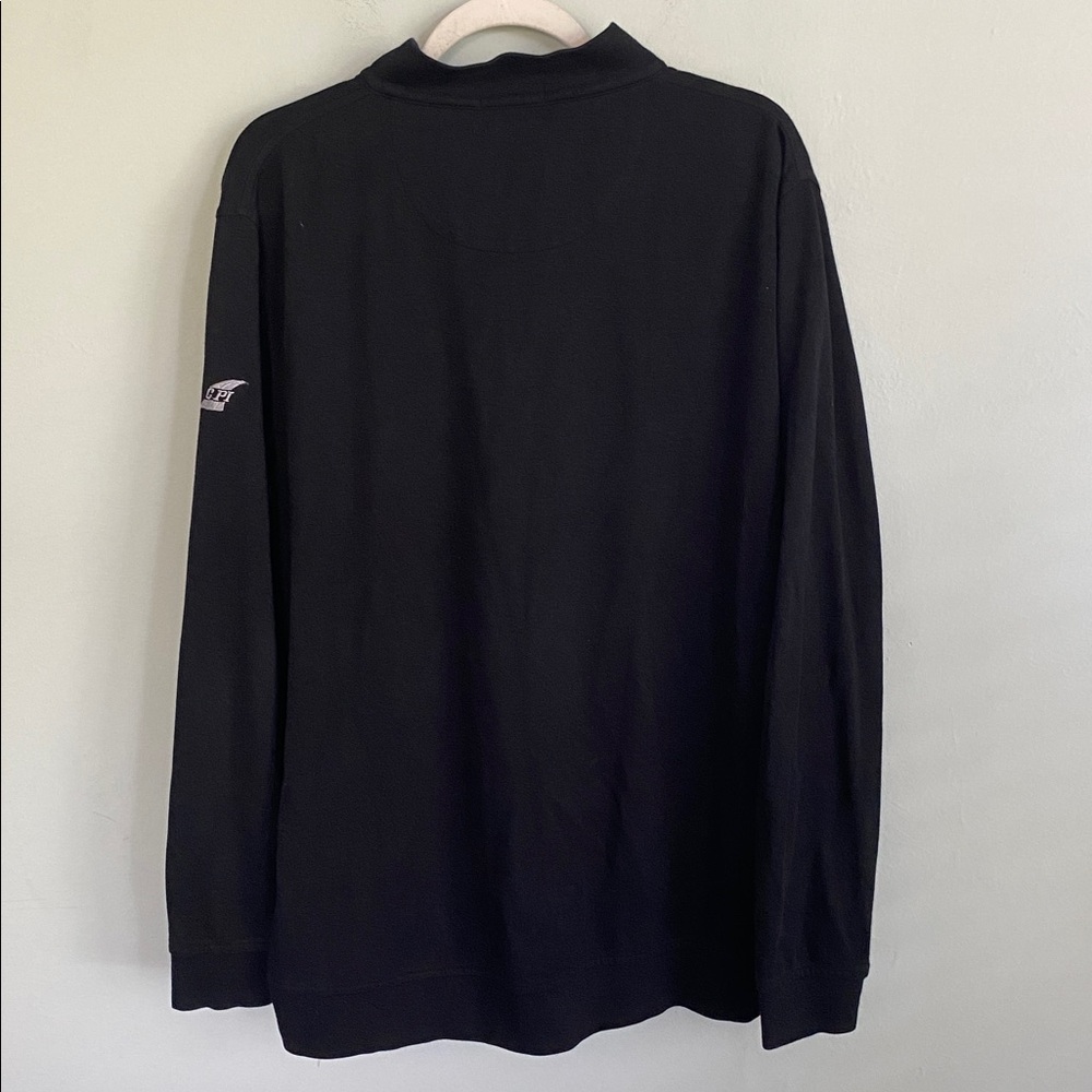 Peter Millar Men's Black quarter Zip Sweater Size Large - Picture 7 of 8
